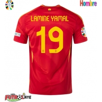 Camiseta España Lamine Yamal #19 Primera Equipación Eurocopa 2024 manga corta